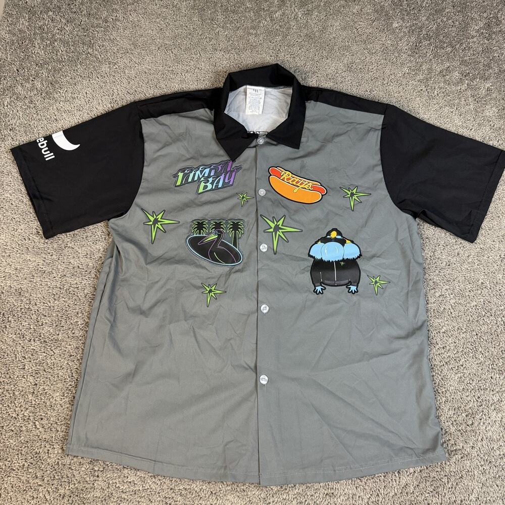 Tampa Bay Rays City Connect Shirt Mens XL Gray MLB Baseball TB Grit And Glow